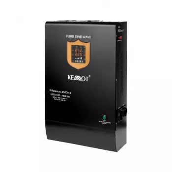 KEMOT PROsinus-3500/48 Inverter UPS a onda sinusoidale pura con funzione di ricarica 48V 230V 3500VA/2400W - montaggio a parete