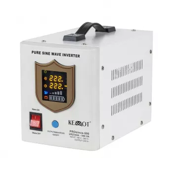 KEMOT PROsinus-500 Inverter a onda sinusoidale pura con funzione UPS 12V 230V 500VA/300W