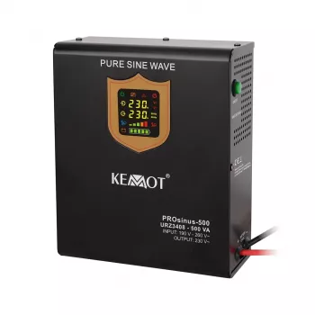 KEMOT PROsinus-500 Alimentazione di emergenza a parete, onda sinusoidale pura, 12V 230V 500VA/300W