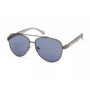 KENNETH COLE KC1394-5908V Occhiali da sole da uomo - Montatura nera, lenti grigie, 59 mm