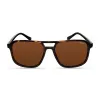 Kenneth Cole KC3013-5752E Occhiali da sole uomo - montatura nera, lenti grigie, 57 mm