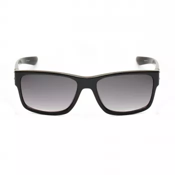 KENNETH COLE MAN KC1246-5801B Occhiali da sole - Montatura nero lucido, lenti in policarbonato grigie, 58 mm