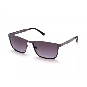 Occhiali da sole rettangolari KENNETH COLE MAN KC1329-5709B - montatura nero lucido, lenti grigio fumo, 57 mm
