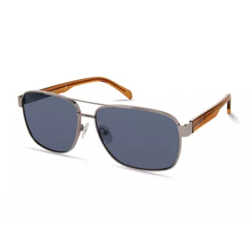 KENNETH COLE MAN KC2987-6310V Occhiali da sole rettangolari - Montatura in acetato nera, lenti in policarbonato grigio fumo, protezione UV400, 63/15/140 mm