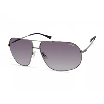 Kenneth Cole Occhiali da sole uomo rettangolari KC2984-6709B - Montatura nera, lenti grigio fumo