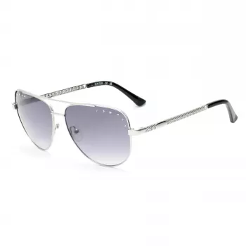 KENNETH COLE Occhiali da sole da donna RN00014-5911B Montatura in acetato nera rettangolare, lente smoke sfumata, 59/14/145 mm