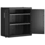 Keter Detroit XL Low Cabinet 89x93x54 cm nero/grigio