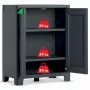 KETER armadio da giardino Moby impermeabile 100x80x44cm grigio/nero