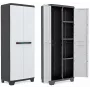 Keter Linear Cabinet Ripiani Aggiuntivi 68x39x173cm Confezione da 2 Grigio/Nero