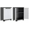 KETER LINEAR CABINET LOW 68x39x90cm Nero/Grigio