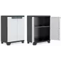 KETER LINEAR CABINET LOW 68x39x90cm Nero/Grigio