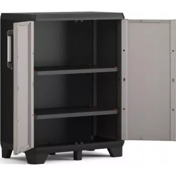 KETER LOW CABINET PRO 68x39x90cm nero/grigio