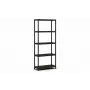 KETER libreria in plastica 5 ripiani 80 x 40 x 187 cm grigio/nero