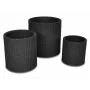 KETER set di 3 fioriere S+M+L antracite