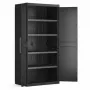 KETER WARDROBE DETROIT XL HIGH 89x182x54cm Nero/Grigio