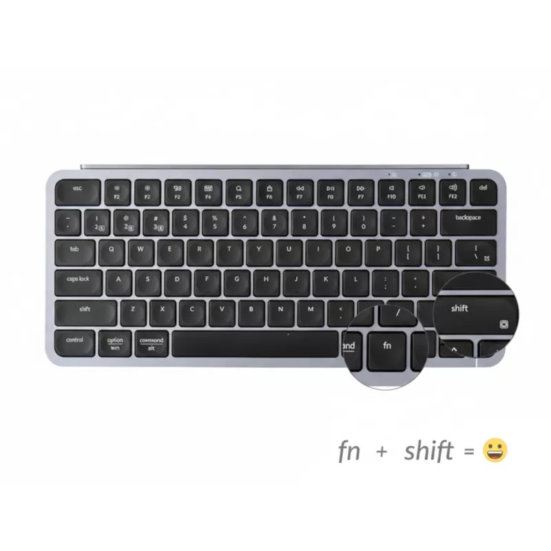 Set tastiera e mouse wireless Keychron B1 Pro layout 75% - Space Grey
