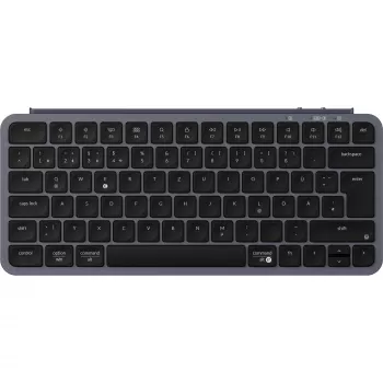 Keychron B1 Pro Tastiera grigio/nero layout DE scissor-switch - Bluetooth