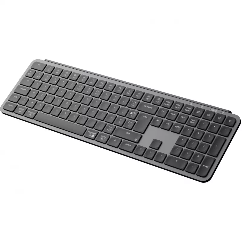 KEYCHRON B6 Pro Tastiera meccanica wireless low-profile (grigio/nero, layout tedesco, scissor switch)