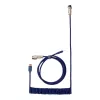 Keychron cavo aviatore spiralato blu USB-C a USB-A con connettore rimovibile GX16 4-Pin, 200 cm