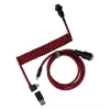 Keychron Coiled Aviator Cable - rosso (USB-A a USB-C, 2m, GX12 rimovibile)
