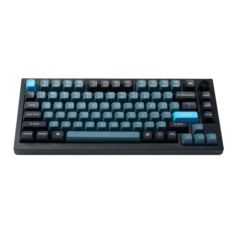 Keychron Double Shot KSA PBT Set di keycap, grigio scuro/grigio/blu