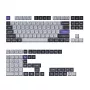 Keychron Double Shot KSA PBT Set di keycap, grigio scuro/bianco fumo