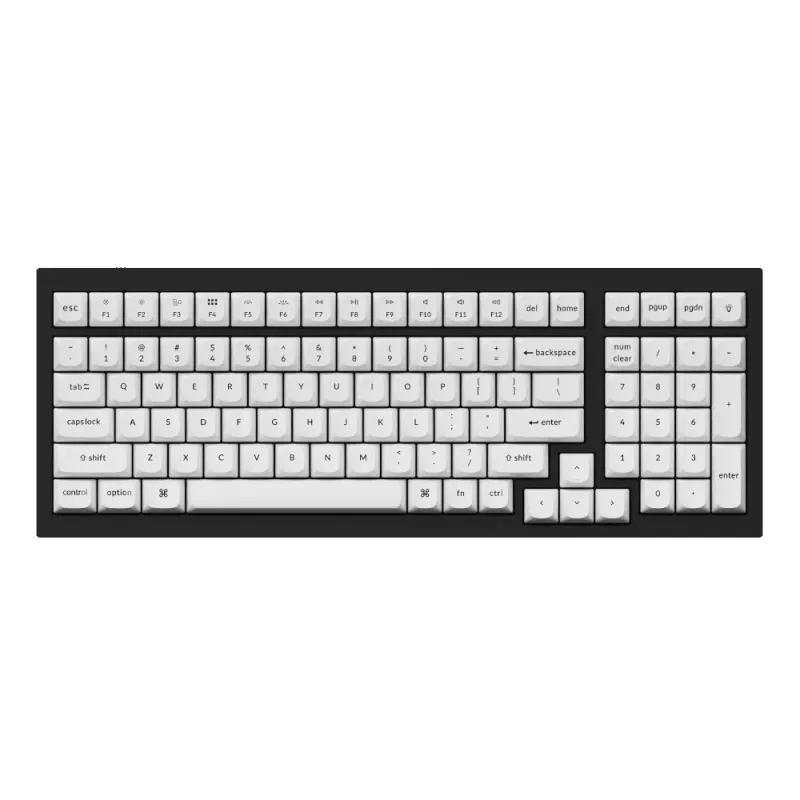 Keychron set completo di tasti Double Shot PBT OSA - nero/bianco