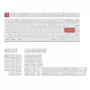 Keychron set completo di tasti Double Shot PBT OSA - nero/bianco