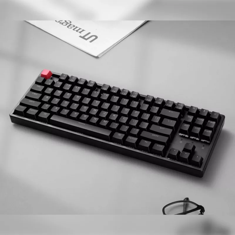 Tastiera meccanica wireless Keychron K8 QMK 80% TKL V2 switch Red - nero
