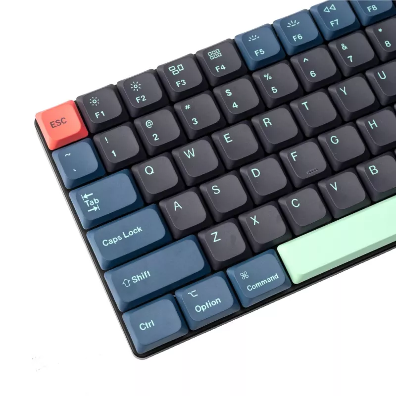 Keychron Low Profile Dye-Sub PBT LSA Full Set Keycap Set – Hacker Edition (133 tasti, PBT, profilo basso)