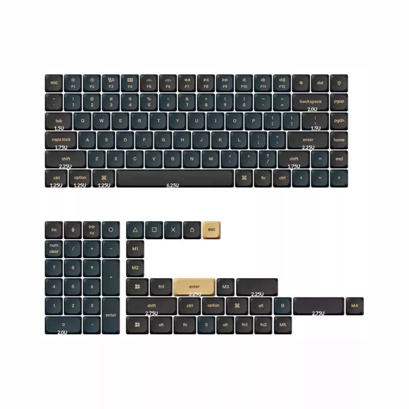 Keychron PBT LSA Knight Set di keycap V2, profilo basso