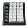 Tastierino numerico custom wireless Keychron Q0 Max QMK Gateron Jupiter Banana RGB Shell bianco