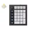 Tastierino numerico custom wireless Keychron Q0 Max QMK Gateron Jupiter Banana RGB Shell bianco