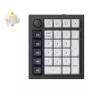 Tastierino numerico custom wireless Keychron Q0 Max QMK Gateron Jupiter Banana RGB Shell bianco