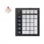 Tastierino numerico custom wireless Keychron Q0 Max QMK Gateron Jupiter Red RGB Carbon nero