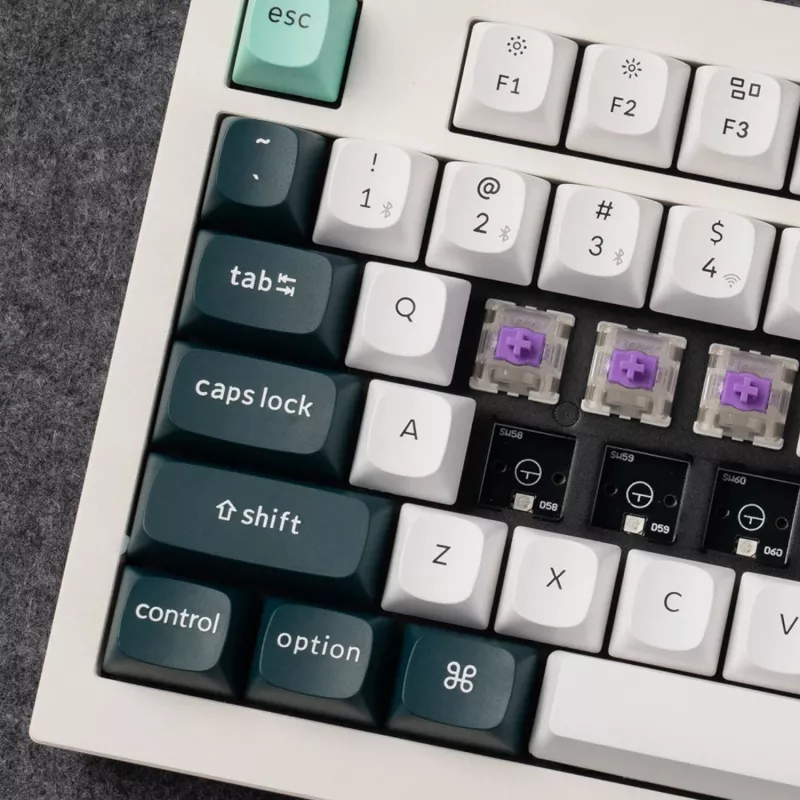 Keychron Q3 HE QMK 80% tastiera meccanica custom wireless (Nebula Switch) - Shell White
