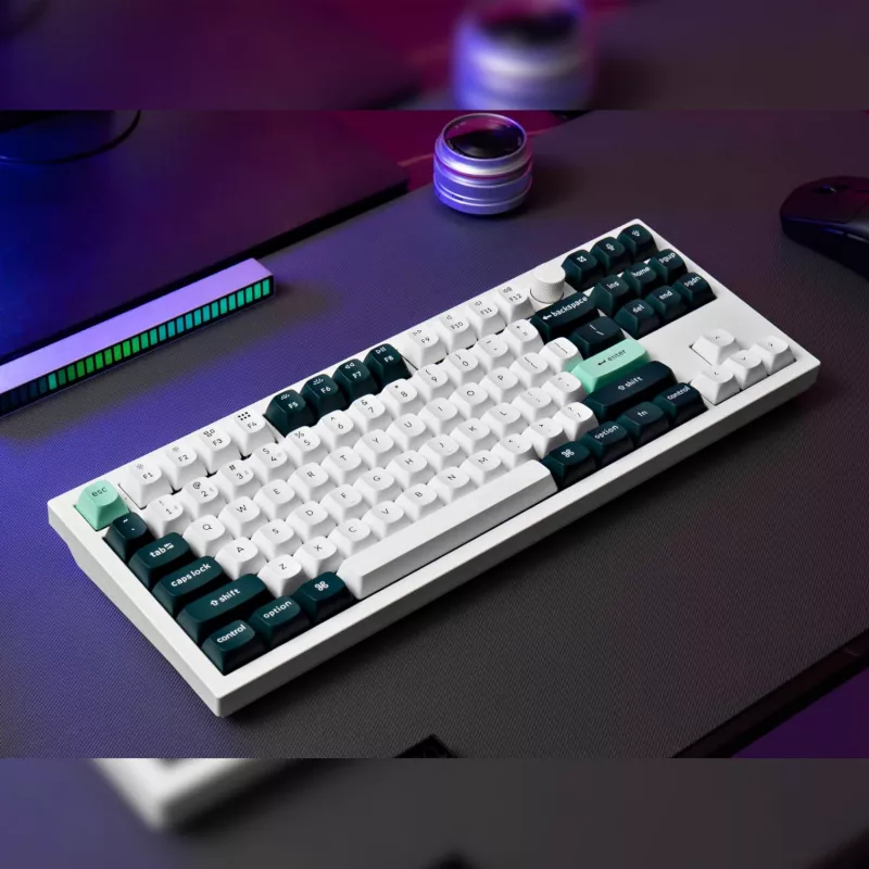 Keychron Q3 HE QMK 80% tastiera meccanica custom wireless (Nebula Switch) - Shell White