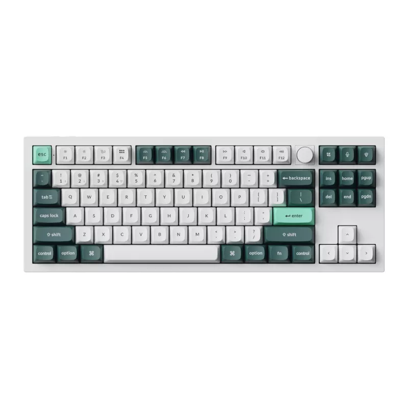 Keychron Q3 HE QMK 80% tastiera meccanica custom wireless (Nebula Switch) - Shell White