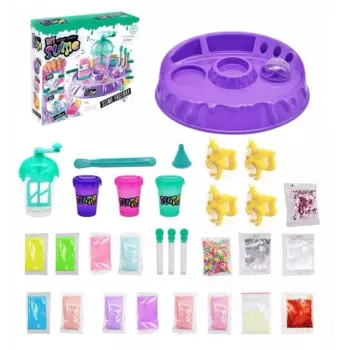 Kiddyz DIY Slime Factory: Grande set con glitter e figure per creare slime