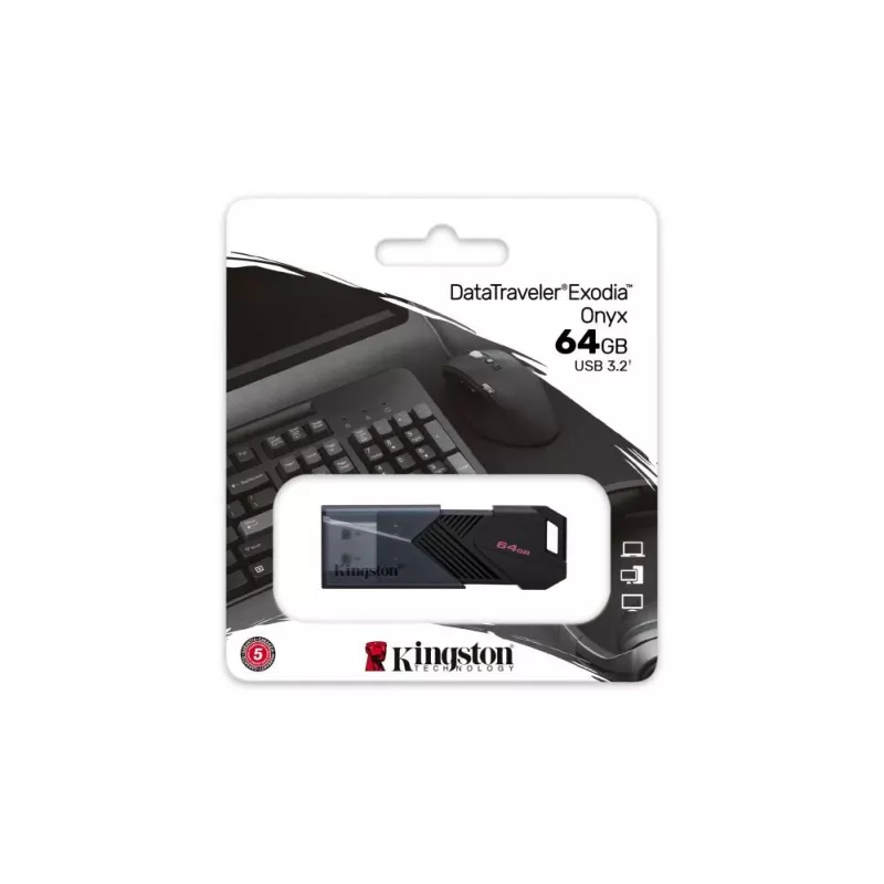 Kingston DataTraveler Exodia Onyx Chiavetta USB 3.2 64GB