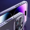 Custodia magnetica Kingxbar PQY Ice Crystal Series per iPhone 14 Pro MagSafe rosa e blu