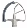 KitchenAid 5KFE7T Flex Edge Beater per robot da cucina - bianco con bordo in silicone grigio