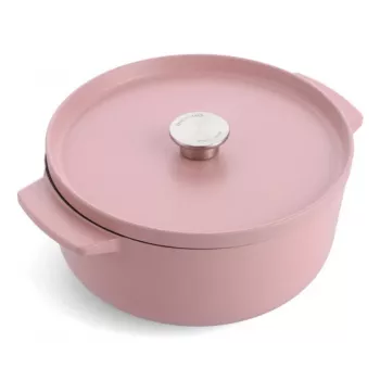 KitchenAid tegame con coperchio ghisa smaltata 26 cm rosa