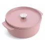 KitchenAid Casseruola in ghisa smaltata con coperchio, 26 cm, Rosa
