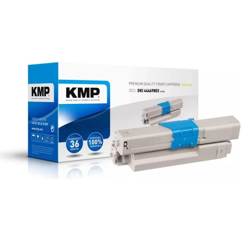 KMP O-T27 Cartuccia toner nero 3500 pagine compatibile OKI 44469803