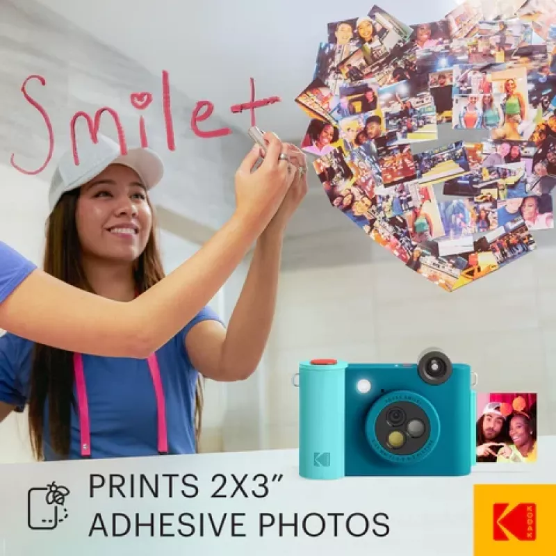 Kodak SMILE+ fotocamera istantanea, 2x3'', Blu