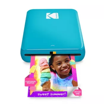 KODAK STEP Stampante fotografica istantanea mobile - Colore ZINK 2x3 pollici - 1 ppm - Bluetooth - blu