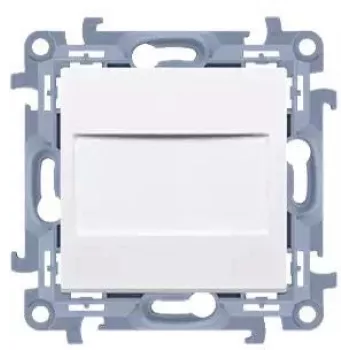 KONTAK-SIMON Simon 10 placca cieca con ponte integrato, 1 modulo, bianco, CPS.01/11