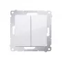 KONTAK-SIMON Simon 54 modulo doppio pulsante, bianco, 10AX 250V, morsetti a molla
