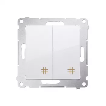 KONTAK-SIMON Simon 54 modulo deviatore intermedio, bianco, 10AX 250V, morsetti a molla
